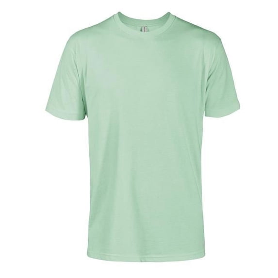 Adult 100 Percent Cotton Short Sleeve Crew Neck T-Shirt, Key Lime - Small