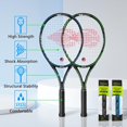 thumbnail image 1 of Adult 2 Player Tennis Racket Perfect for Beginner and Professional Players, 27" Speed Tennis Racquet Include Overgrips, Tennis Bag, Vibration Dampes, Covers, 1 of 6