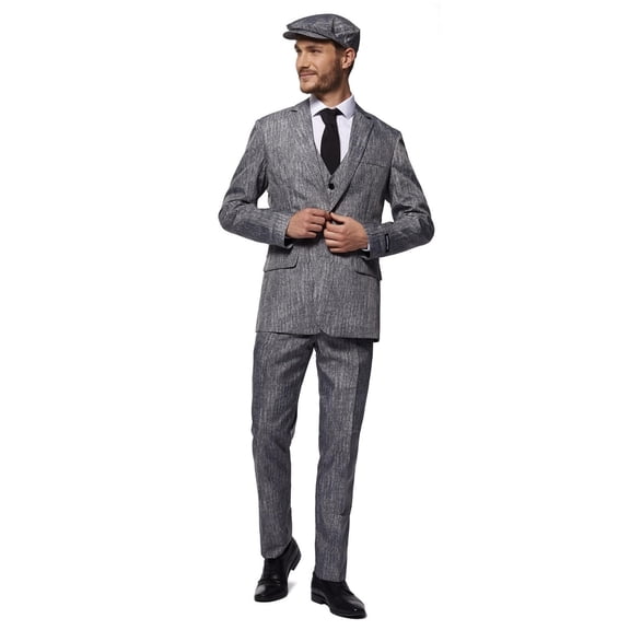 Oppo Merchandise Group 20's Gangster Men's Grey Suitmeister | X-Large Male