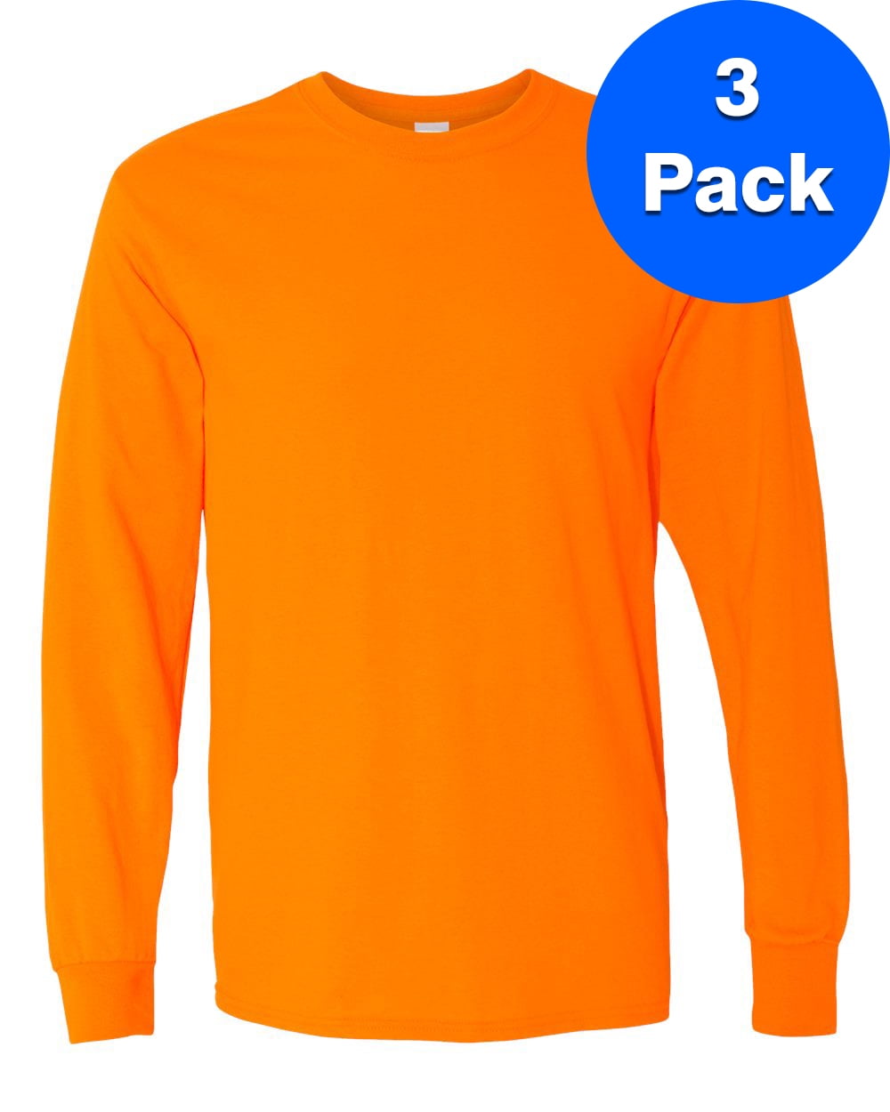 Adult 5.3 oz. Long-Sleeve T-Shirt 3 Pack