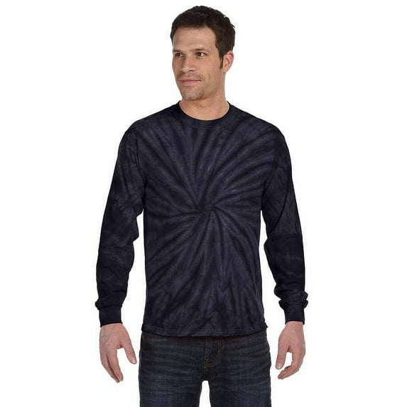 Adult 5.4 oz. 100% Cotton Long-Sleeve T-Shirt - SPIDER NAVY - XL