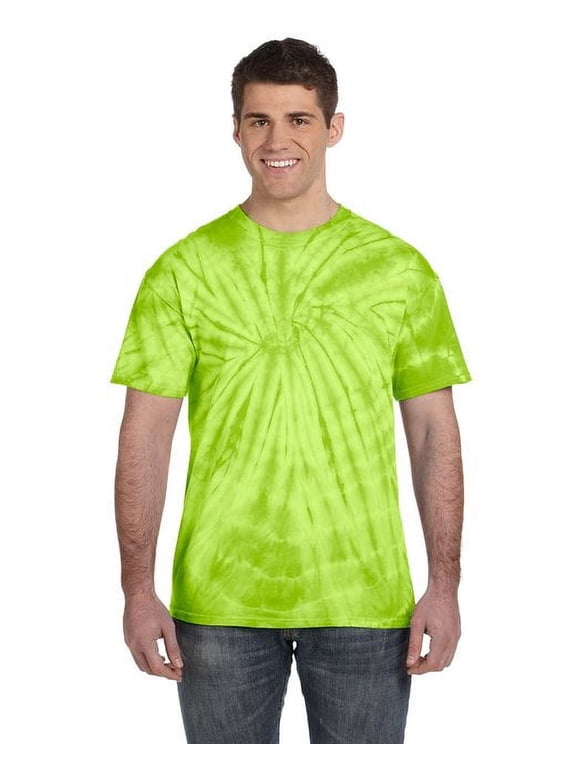 Adult 5.4 oz 100% Cotton Spider T-Shirt SPIDER LIME M
