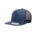 thumbnail image 1 of Adult 5 -Panel Classic Trucker Cap , 6006 , NAVY , One Size, 1 of 1