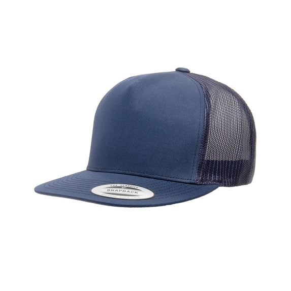 Adult 5 -Panel Classic Trucker Cap , 6006 , NAVY , One Size