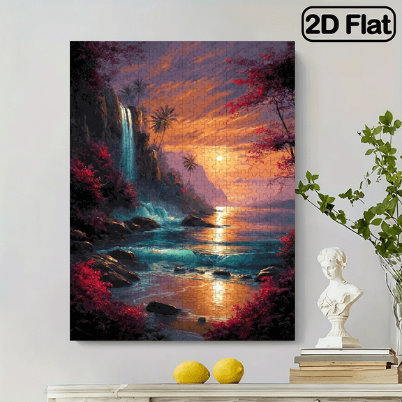 Adult 500pcs Puzzle - Hell Level High Difficulty Mini Jigsaw 14.9x20.4in Premium Thick and Durable Hobby Art Decorative Painting Frameless Perfect Birthday, Valentine's Day, Easter, and Spring