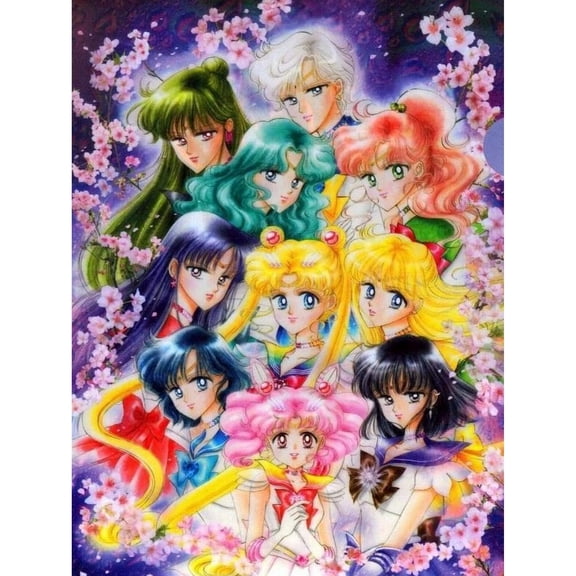 Adult 5D Diamond Painting Set, Anime Character Diamond Painting Set, DIY Round Diamond Art Craft Set, Home Wall Decoration