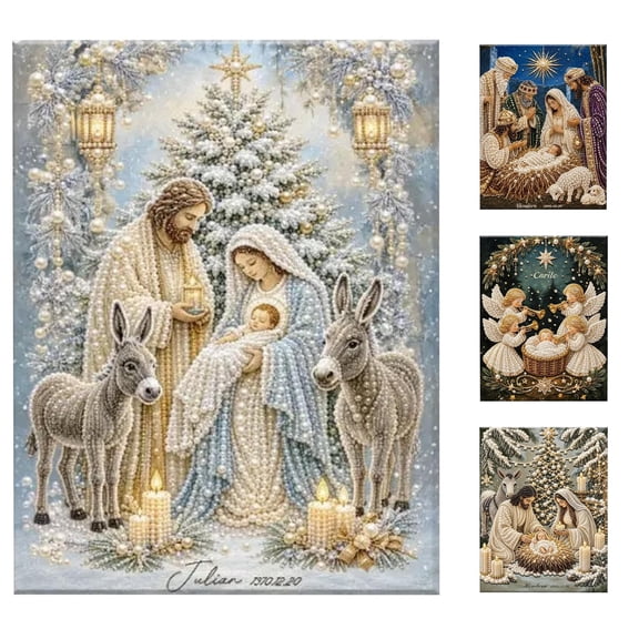 Adult 5D Pearl Art DIY Craft Kit Christmas Wall Decor for Home