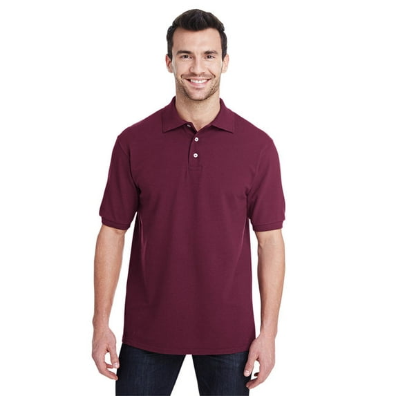 Adult 6.5 oz. Premium 100% Ringspun Cotton Piqué Polo - MAROON - XL