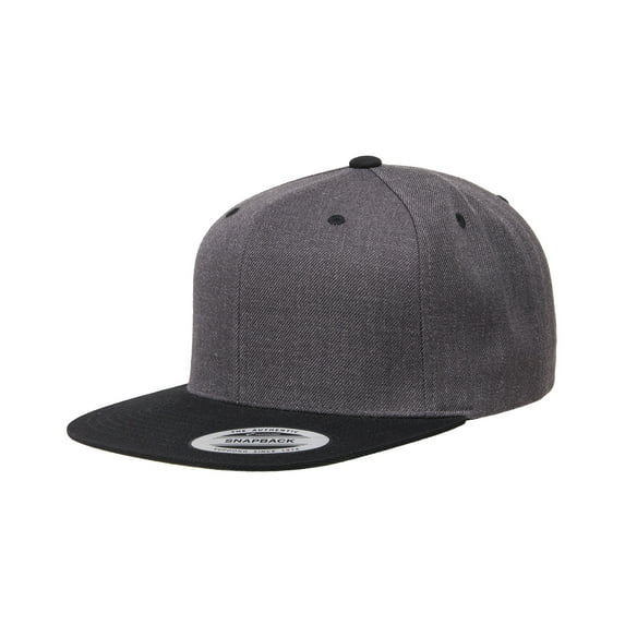 Adult 6-Panel Structured Flat Visor Classic Two-Tone Snapback