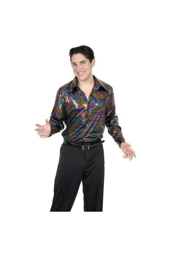 Adult 70's Disco Glitter Shirt