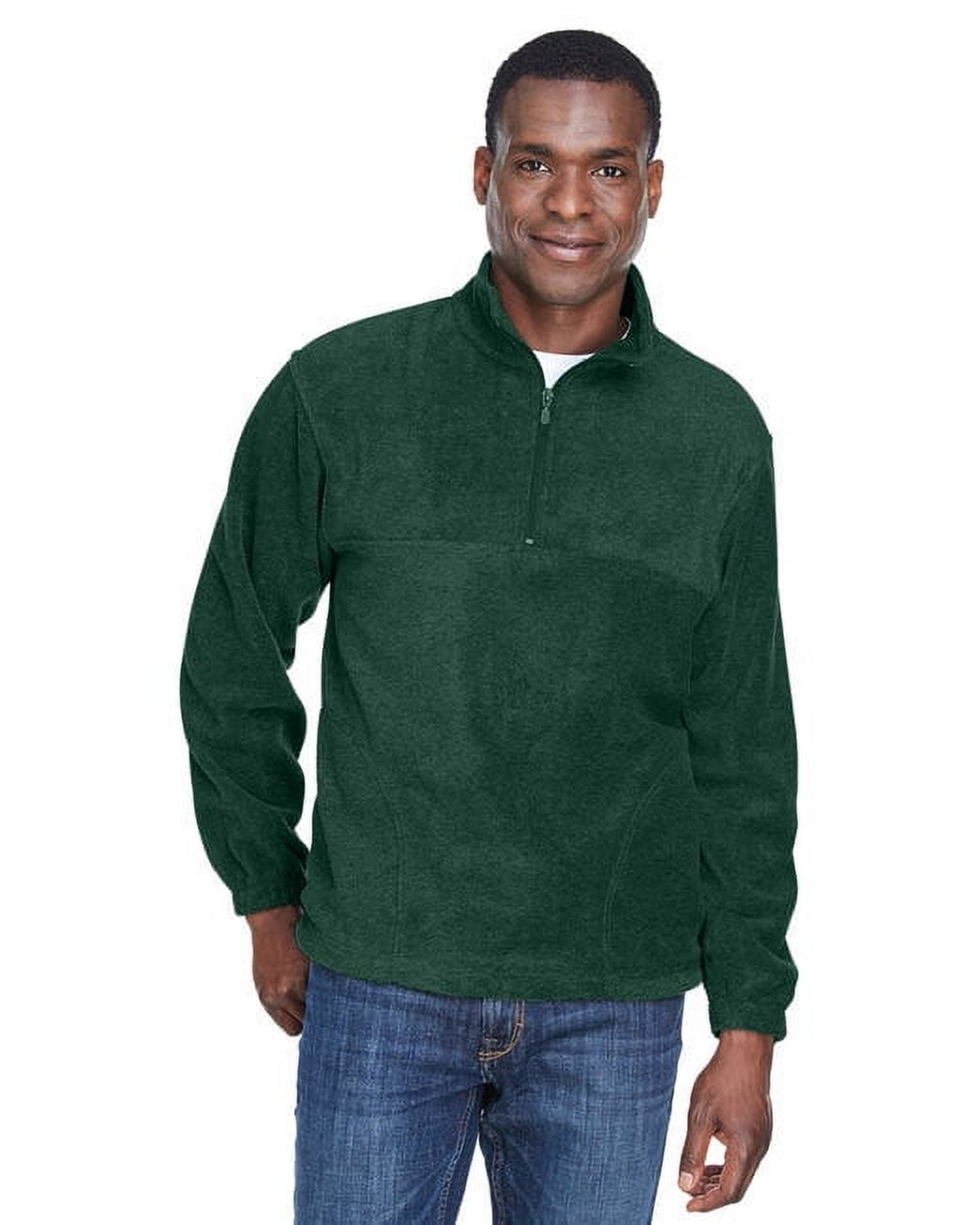 Adult 8 oz. Quarter-Zip Fleece Pullover - HUNTER - 3XL - Walmart