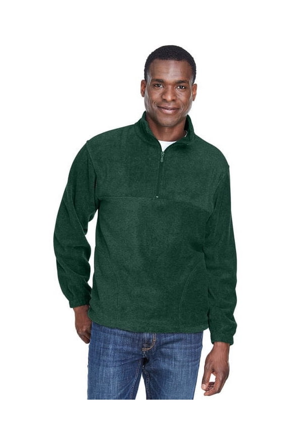 Adult 8 oz. Quarter-Zip Fleece Pullover - HUNTER - M