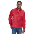 thumbnail image 1 of Adult 8 oz. Quarter-Zip Fleece Pullover - RED - L, 1 of 3