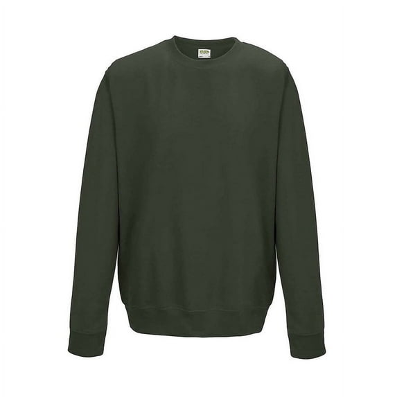 Adult 80/20 Midweight College Crewneck Sweatshirt - OLIVE GREEN - 2XL