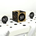 thumbnail image 1 of Adult 80th Birthday - Gold - Birthday Party Centerpiece & Table Decoration Kit, 1 of 3