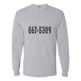 thumbnail image 1 of Adult 8675309 Funny Retro 80's Long Sleeve T-Shirt, 1 of 1