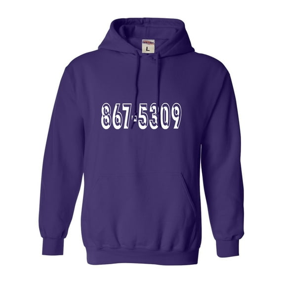 Adult 8675309 Funny Retro 80's Sweatshirt Hoodie