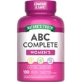 thumbnail image 1 of Multivitamin For Women | 100 Caplets | Non-GMO & Gluten Free Supplement | by Nature's Truth, 1 of 7