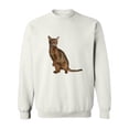 thumbnail image 1 of Adult Abyssinian Left Paw Up Sweatshirt Women -Image by Shutterstock, Female x-Large, 1 of 4