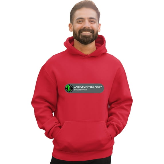 Adult Achievement Unlocked Left The House Funny Gamers Sweatshirt Hoodie