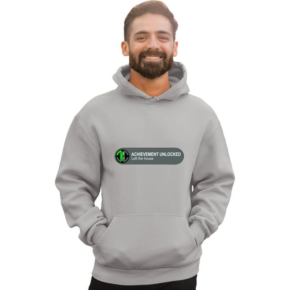 Adult Achievement Unlocked Left The House Funny Gamers Sweatshirt Hoodie