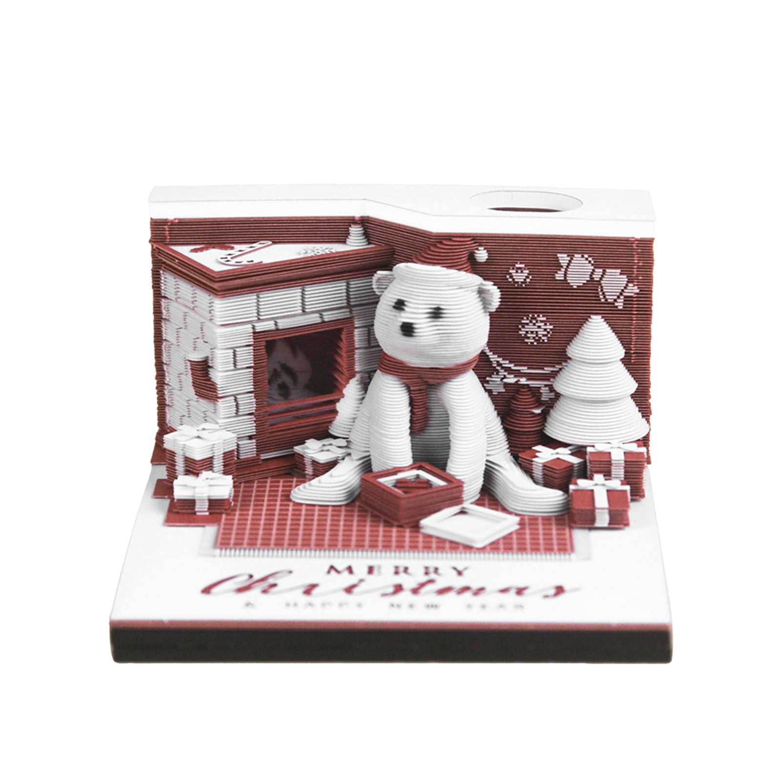 Advent Calendar 2024 Creative White Bear and Christmas Tree 3D Advent Calendar 2024 Creative White Bear and Christmas Tree 3D