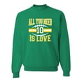 thumbnail image 1 of Adult All You Need Is Love Sweatshirt Crewneck, 1 of 1