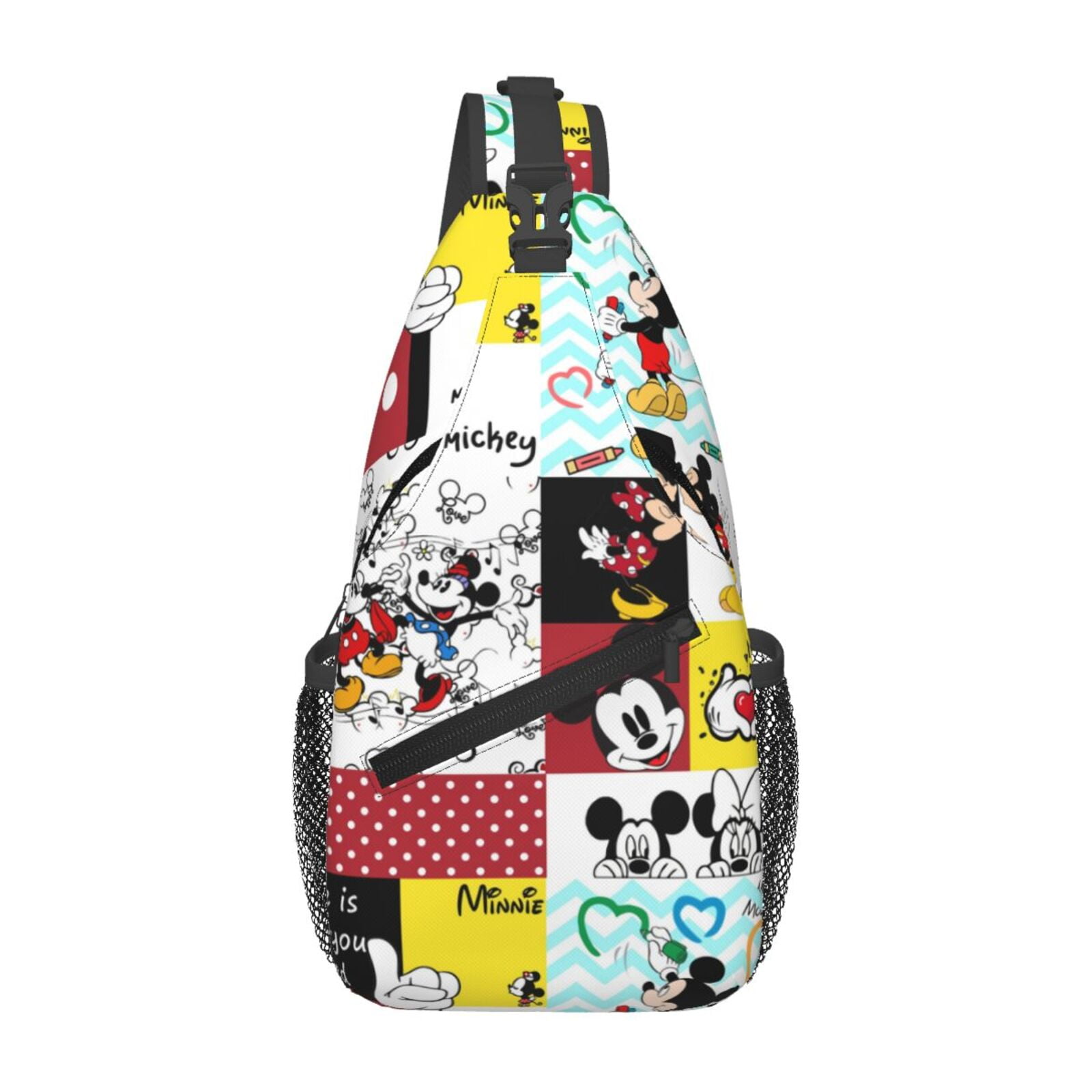 Adult Anime Mickey mouse Unisex Chest Bags Crossbody Sling Backpack