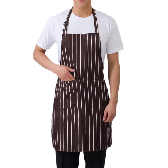 Adult Apron Striped Chef Waiter Apron Kitchen Cook Apron Poets 2 Ne Fast S2Q4