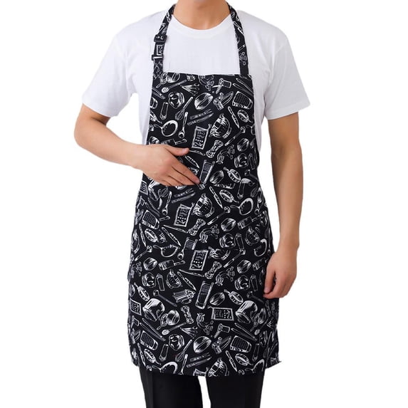 Adult Apron Striped Chef Waiter Apron Kitchen Cook Apron Poets 2 Ne Fast Y2M9