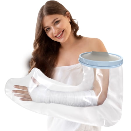 Adult Arm Cast Covers Waterproof Shower Bandage and Cast Protector for Bathing Watertight Protection to IV & PICC Line Wrist Hand Wounds and Burns Reusable