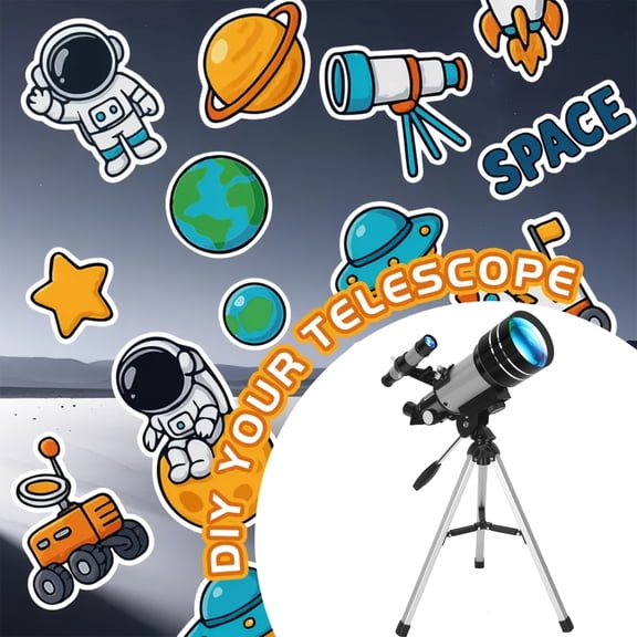Adult Astronomy Telescope 150X Magnification, 70mm Objective Lens with Tripod for Stargazing, Nature Observation, Ideal Gift for Men & Families