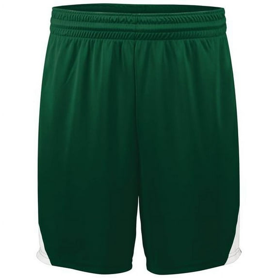 Adult Athletico Shorts, Dark Green & White - Small