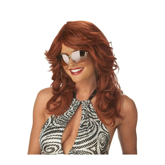 Adult Auburn Discorama Mama Wig Halloween Costume Accessory