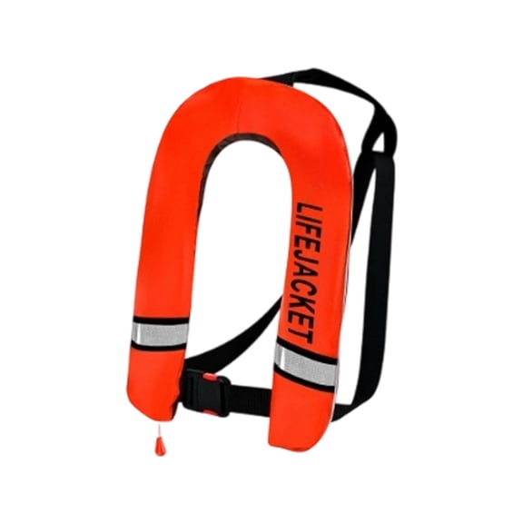 Adult Automatic Inflatable Kayak Vest Pfd,Water Sports Vest for Boating Fishing Kayaking Sup Paddleboarding Orange(Not Include Co2 Cylinders)