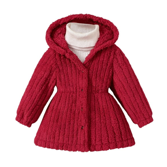 Adult Autumn Winter Solid Color Long Hooded Jacket with Drawstring Waist for Women - Warm Outerwear Coat