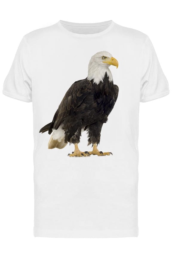 Adult Bald Eagle Sitting T-Shirt Men -Image by Shutterstock, Male x-Large