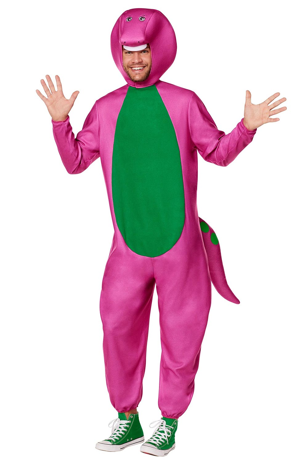 Adult Barney Mens Halloween Costume size Medium - image 1 of 2