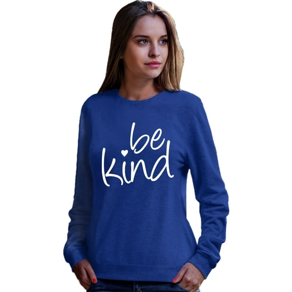 Adult Be Kind Heart Sweatshirt Crewneck