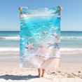 thumbnail image 1 of Adult Beach Towel, Modern Simple Beach Towel, Seaside Beach Print Bath Towel, 1 of 4