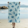 thumbnail image 1 of Adult Beach Towel, Modern Simple Beach Towel, Turtle Print Bath Towel, 1 of 4