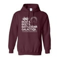 thumbnail image 1 of Adult Bears Beets Battlestar Galactica Sweatshirt Hoodie, 1 of 1