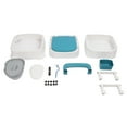 Adult Bedside Commode Toilet with Detachable Armrests Portable Moible