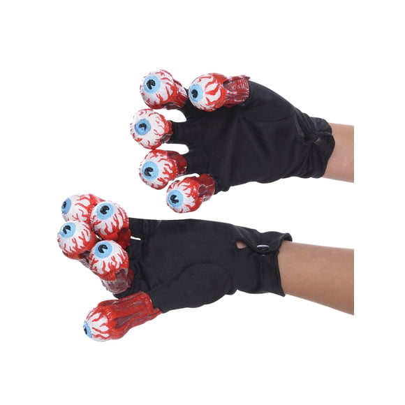 Adult Beetlejuice Gloves with Eyeballs