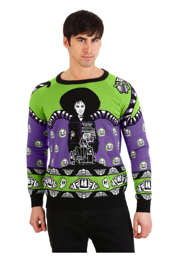 Adult Beetlejuice Lydia Deetz Halloween Sweater