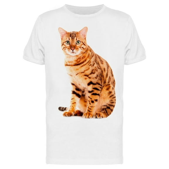 Adult Bengal Cat T-Shirt Men -Image by Shutterstock, Male x-Large