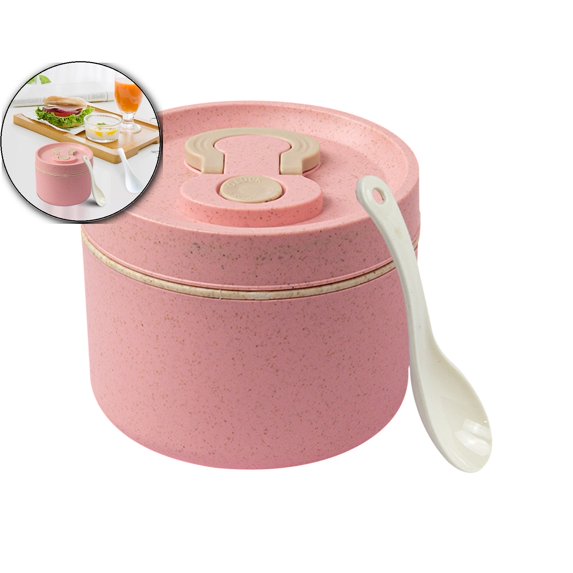 Adult Bento Box, Leakproof Lunch Box Set, Microwave Safe Meal Prep Container for Work Office Picnics