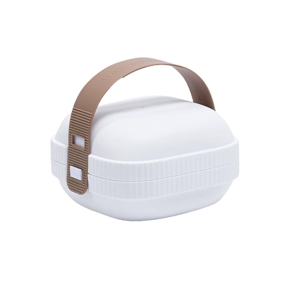 Adult Bento Box Lunch Box Portable Handheld Food Storage Container 13 X 13 X 11cm Lunch Box Hot Food Container for Microwave and Refrigerator