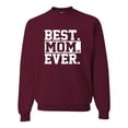 thumbnail image 1 of Adult Best Mom Ever #1 Mom World's Best Mom Mother's Day Sweatshirt Crewneck, 1 of 1