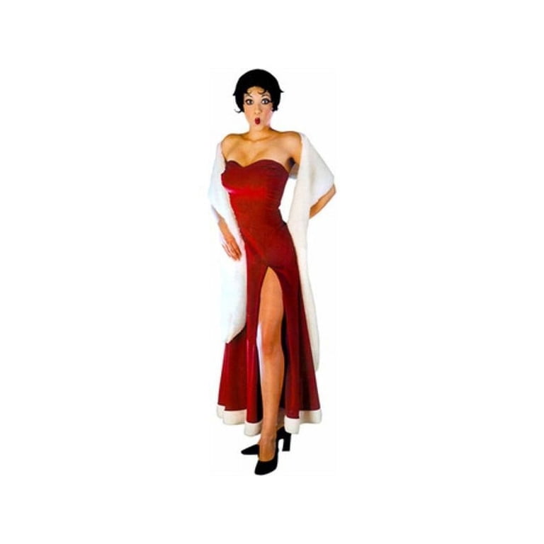 betty boop long dress Betty Boop Adult Heart Garter Band Dress Evening Gown Costume Outfit